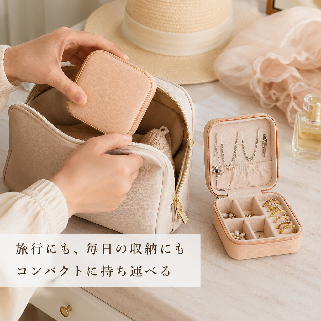 JewelryNest™ コンパクトジュエリーボックス